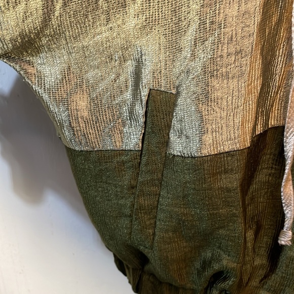 ZARA Shimmering 3 Tone Zip Front Light Jacket -XS-#0013 - Picture 5 of 8